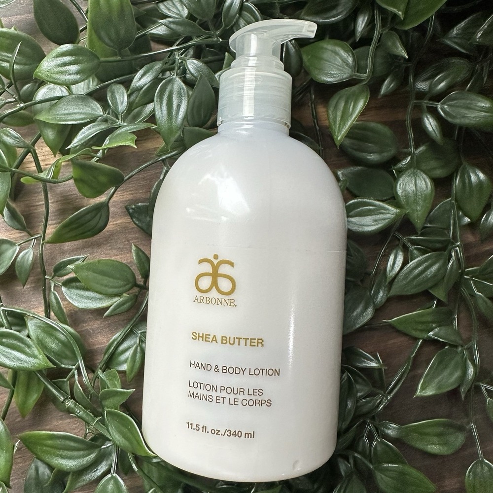 Arbonne Shea Butter Hand & Body Lotion - Full Size w/ Pump 11.5 oz - NEW